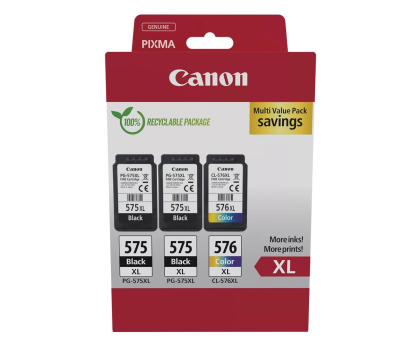 Tusz do drukarki Canon Zestaw 3 tuszów PG-575XL x 2 + CL-576XL x 1